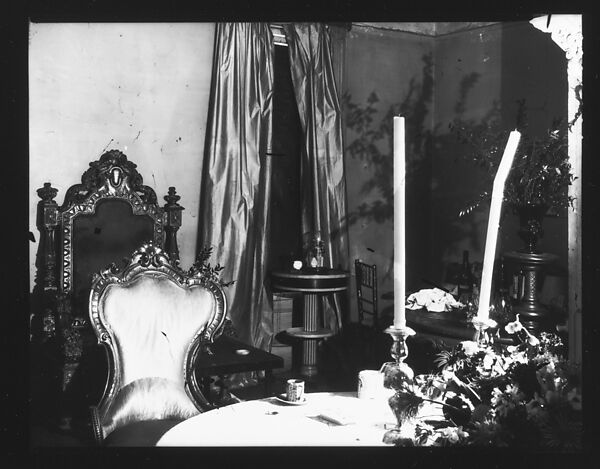 [Table Setting and Chairs in Muriel Draper's Apartment, New York City], Walker Evans (American, St. Louis, Missouri 1903–1975 New Haven, Connecticut), Film negative 