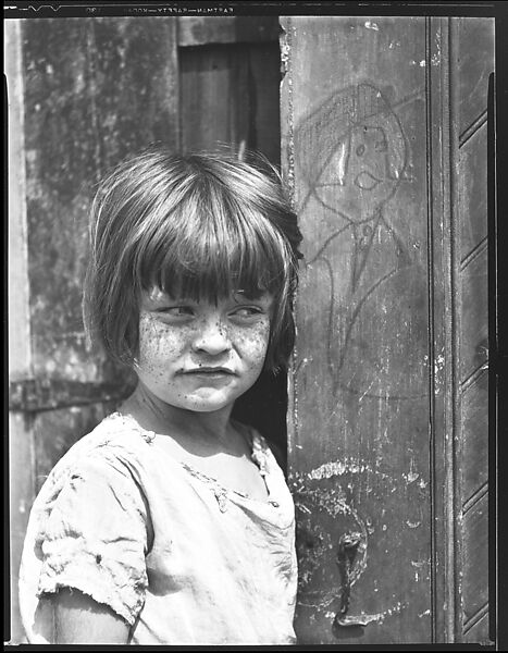 [Girl Standing Next to Child's Drawing on Door in Yard, Havana?], Walker Evans (American, St. Louis, Missouri 1903–1975 New Haven, Connecticut), Film negative