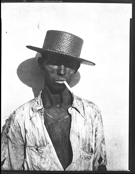 [Coal Dockworker, Havana], Walker Evans (American, St. Louis, Missouri 1903–1975 New Haven, Connecticut), Film negative 