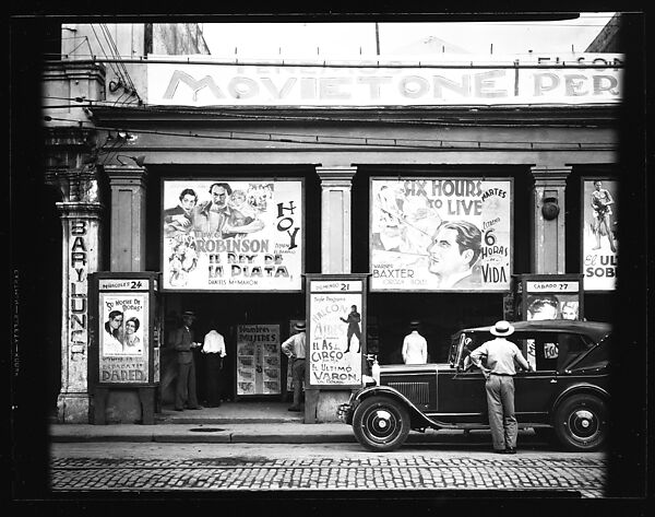 [Cinema Showing "El Rey de la Plata" and "Six Hours to Live", Havana], Walker Evans (American, St. Louis, Missouri 1903–1975 New Haven, Connecticut), Film negative 
