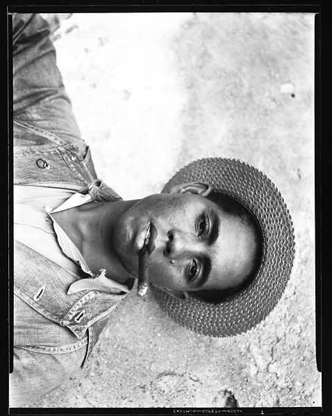 [Dockworker with Straw Hat and Cigar, Cuba], Walker Evans (American, St. Louis, Missouri 1903–1975 New Haven, Connecticut), Film negative 