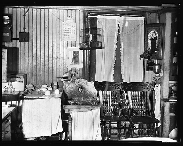 [Kitchen Interior with Birdcage and Virgin Mary Figurine, Brooklyn, New York], Walker Evans (American, St. Louis, Missouri 1903–1975 New Haven, Connecticut), Film negative 