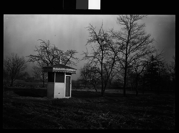 [Trellised Gingerbread Trim Privy], Walker Evans (American, St. Louis, Missouri 1903–1975 New Haven, Connecticut), Film negative 