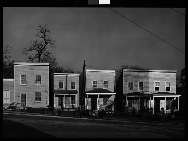 [Row of Frame Houses, Virginia], Walker Evans (American, St. Louis, Missouri 1903–1975 New Haven, Connecticut), Film negative 