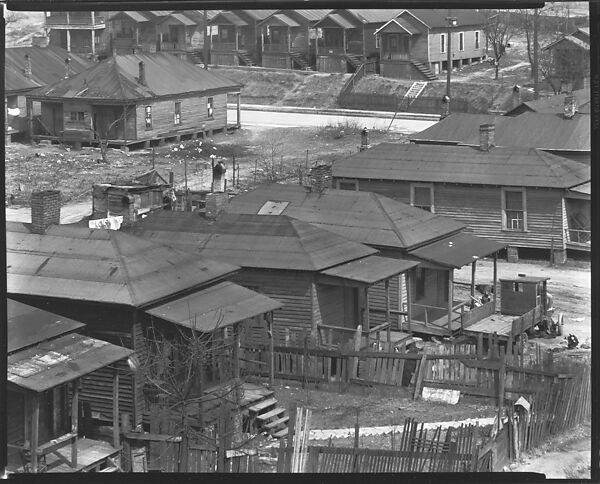 [Wooden Houses with Porches and Fenced Yards, From Elevated Position, Atlanta, Georgia], Walker Evans (American, St. Louis, Missouri 1903–1975 New Haven, Connecticut), Film negative 
