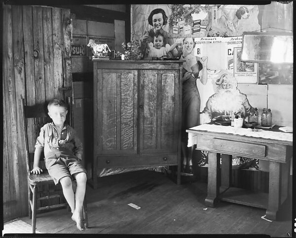 [Barefoot Boy in Chair in Coal Miner's House, Vicinity Morgantown, West Virginia], Walker Evans (American, St. Louis, Missouri 1903–1975 New Haven, Connecticut), Film negative 