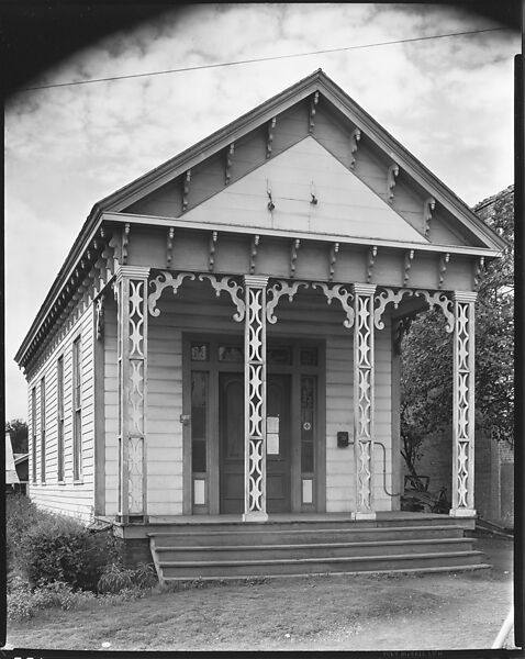 [Frame Building with Jigsaw Ornament, Marion, Alabama], Walker Evans (American, St. Louis, Missouri 1903–1975 New Haven, Connecticut), Film negative 
