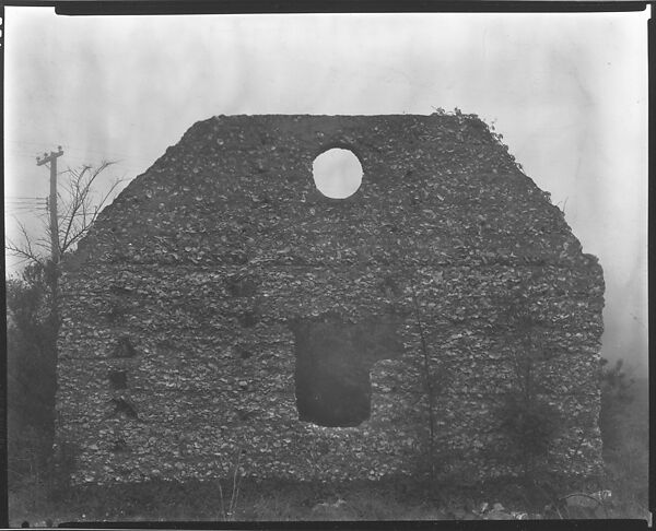 [Wall of Tabby Shell Construction, St. Mary's, Georgia], Walker Evans (American, St. Louis, Missouri 1903–1975 New Haven, Connecticut), Film negative 