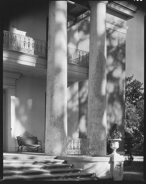 [Façade Detail of Melrose Plantation House, Natchez, Mississippi], Walker Evans (American, St. Louis, Missouri 1903–1975 New Haven, Connecticut), Film negative 