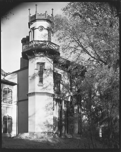 [Corner Turret of Afton Villa Plantation, Bains, Louisiana], Walker Evans (American, St. Louis, Missouri 1903–1975 New Haven, Connecticut), Film negative 