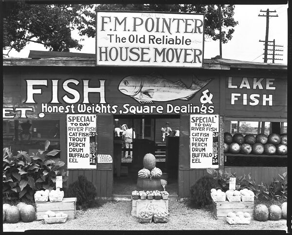 Walker Evans | [Roadside Fish and Produce Stand, Near Birmingham, Alabama] | The Met