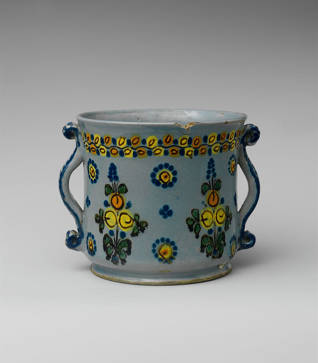 Cup, Tin-glazed earthenware, Mexican 