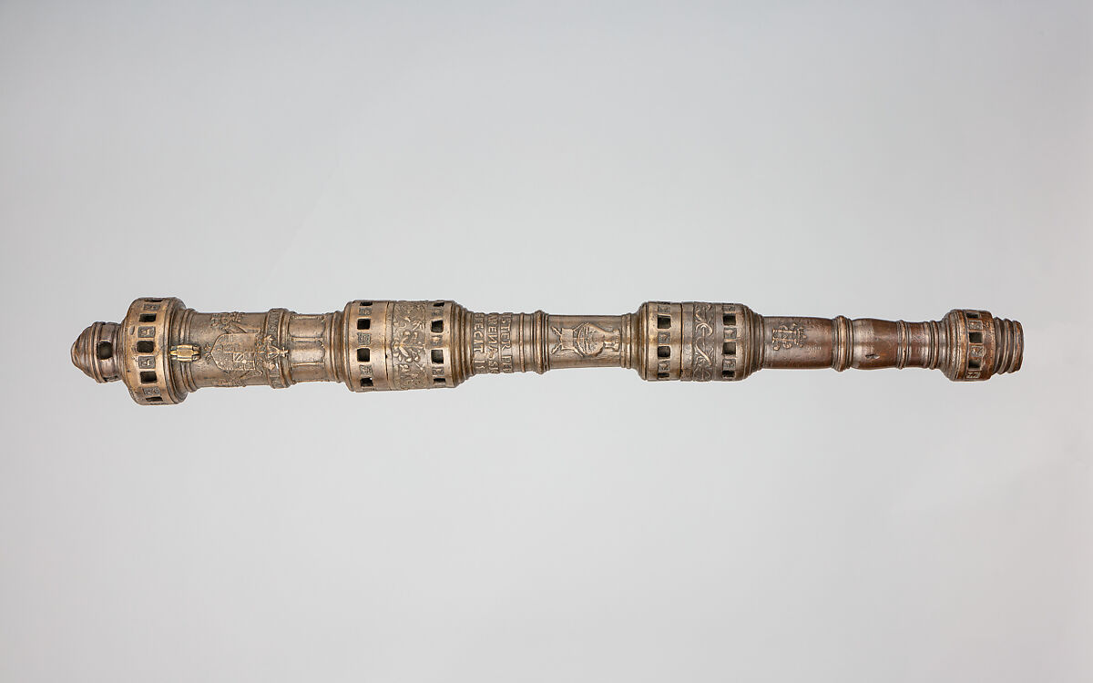 Model of a Basilisk (Cannon) for Emperor Charles V (1500–1558), Pietro d&#39;Arena (Italian, Sicily, active ca. 1503–23), Bronze, Italian 