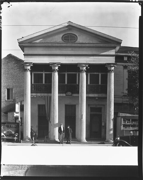 [Greek Revival Building ("Three Sisters" Apartment House), New Orleans, Louisiana], Walker Evans (American, St. Louis, Missouri 1903–1975 New Haven, Connecticut), Film negative 
