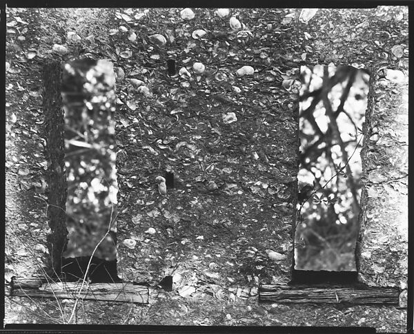 [Tabby Shell Construction Detail, St. Mary's, Georgia], Walker Evans (American, St. Louis, Missouri 1903–1975 New Haven, Connecticut), Film negative 