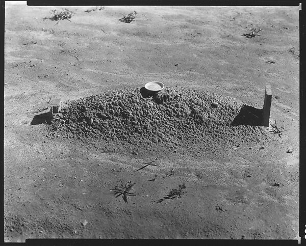 [Child's Grave with Plate on Plot, Hale County, Alabama], Walker Evans (American, St. Louis, Missouri 1903–1975 New Haven, Connecticut), Film negative 