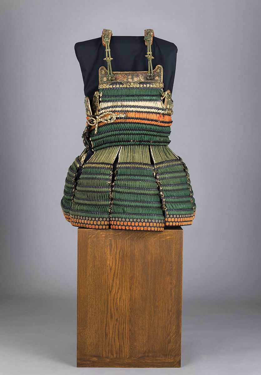 Cuirass (<i>Dō-maru</i>), Iron, lacquer, leather, gold, copper, silk, Japanese