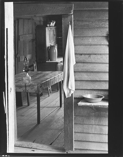 [Washstand with View Into Dining Area of Burroughs Home, Hale County, Alabama], Walker Evans (American, St. Louis, Missouri 1903–1975 New Haven, Connecticut), Film negative
