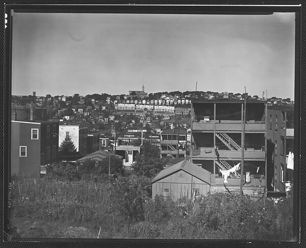 [View of Houses on Hillside from Garden Street, Yonkers, New York], Walker Evans (American, St. Louis, Missouri 1903–1975 New Haven, Connecticut), Film negative 