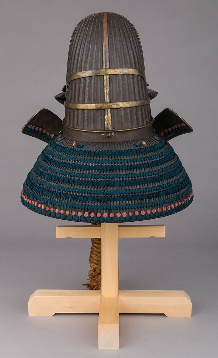 Helmet in the Shape of a Chinese Courtier’s Hat (<i>Tōkan-Nari</i>), Iron, copper, gold, brass, wood, lacquer, leather, silk, horsehair, Japanese