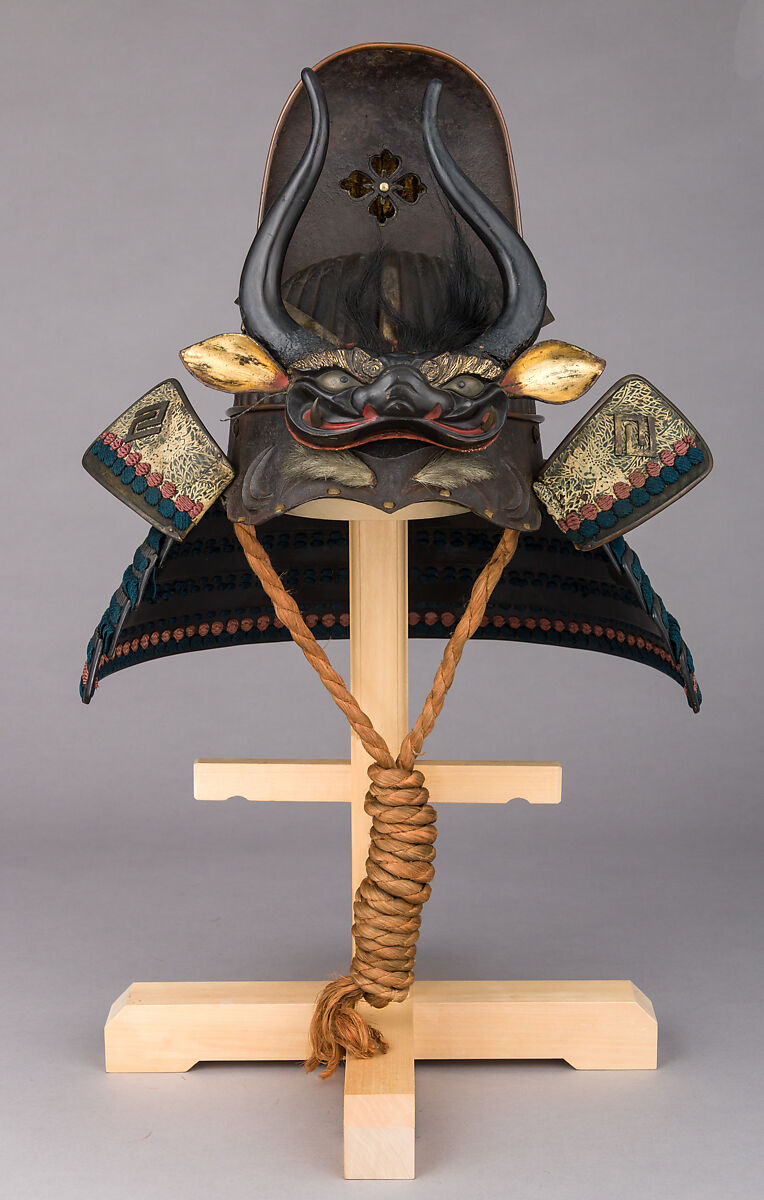 Helmet in the Shape of a Chinese Courtier’s Hat (<i>Tōkan-Nari</i>), Iron, copper, gold, brass, wood, lacquer, leather, silk, horsehair, Japanese 