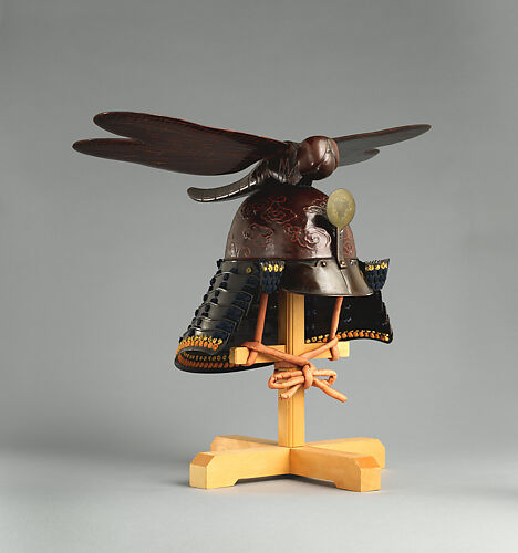 Helmet (<i>Kawari-kabuto</i>) Surmounted by a Dragonfly