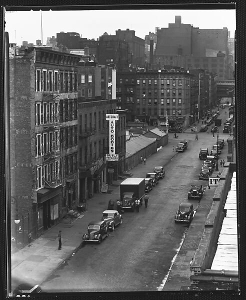 [View of East 92nd Street, From Roof of Evans's Apartment Building, New York City], Walker Evans (American, St. Louis, Missouri 1903–1975 New Haven, Connecticut), Film negative 