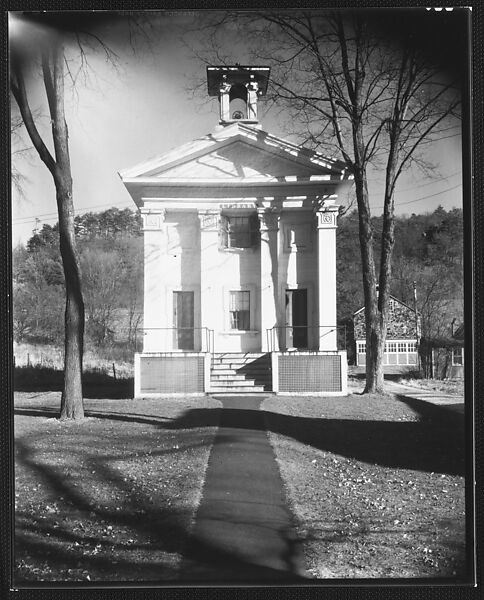 [Greek Revival Building with Belltower (Library)], Walker Evans (American, St. Louis, Missouri 1903–1975 New Haven, Connecticut), Film negative 