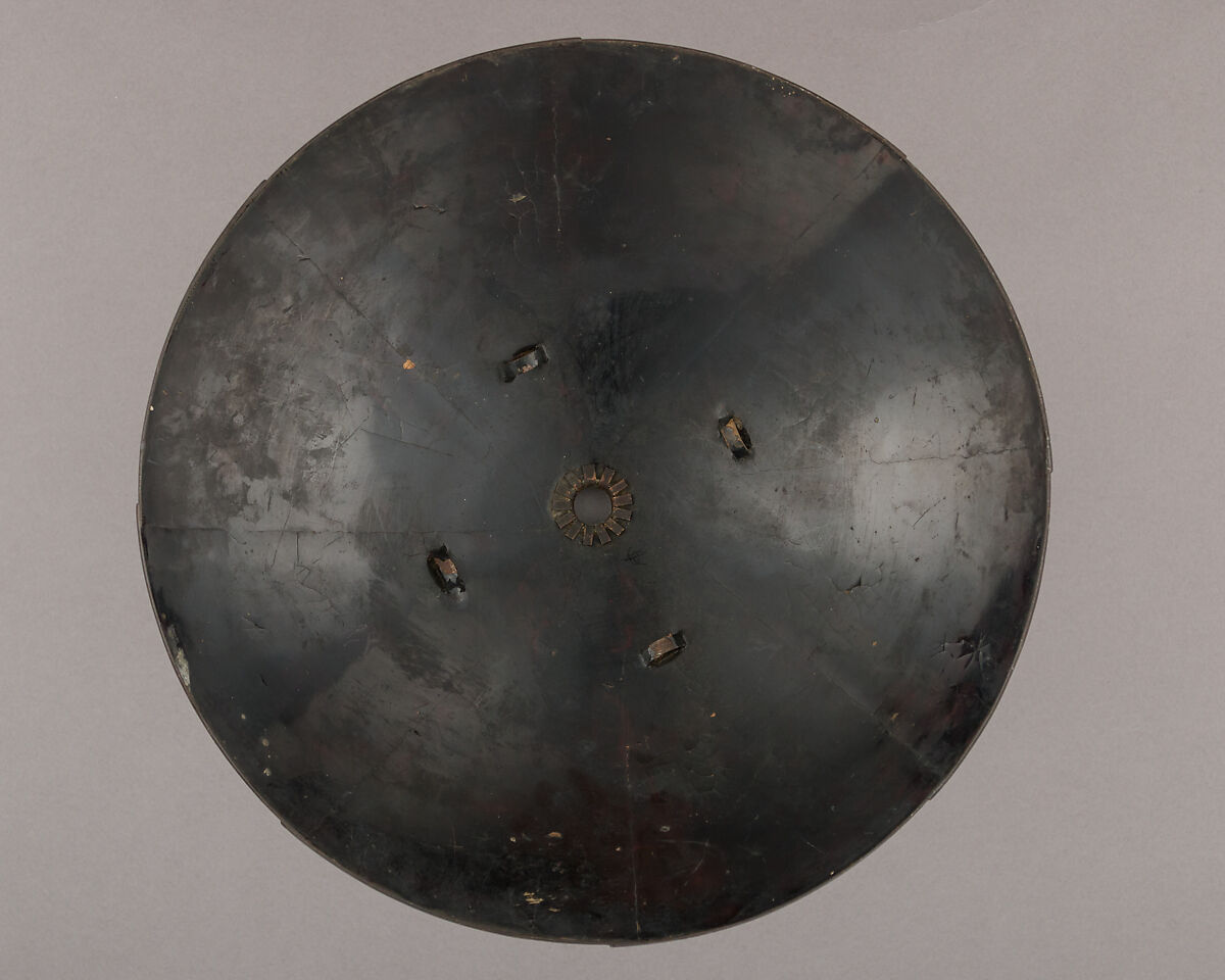 War Hat (<i>Jingasa</i>) of the Ogasawara Family, Iron, copper, gold, lacquer, silver, Japanese