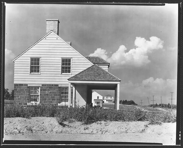 [Brick and Clapboard House, Arthurdale Subsistence Homestead Project, Reedsville, West Virginia], Walker Evans (American, St. Louis, Missouri 1903–1975 New Haven, Connecticut), Film negative 
