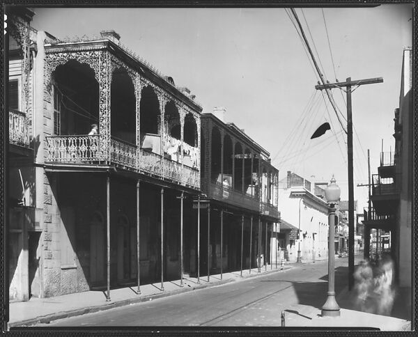 [View of Street with Balconied Houses, New Orleans, Louisiana], Walker Evans (American, St. Louis, Missouri 1903–1975 New Haven, Connecticut), Film negative 