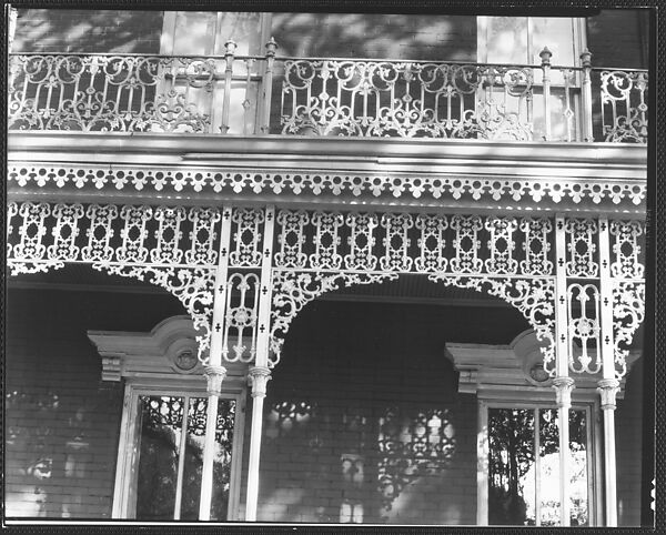 [Cast-Iron Grillwork Detail, Mobile, Alabama?], Walker Evans (American, St. Louis, Missouri 1903–1975 New Haven, Connecticut), Film negative 