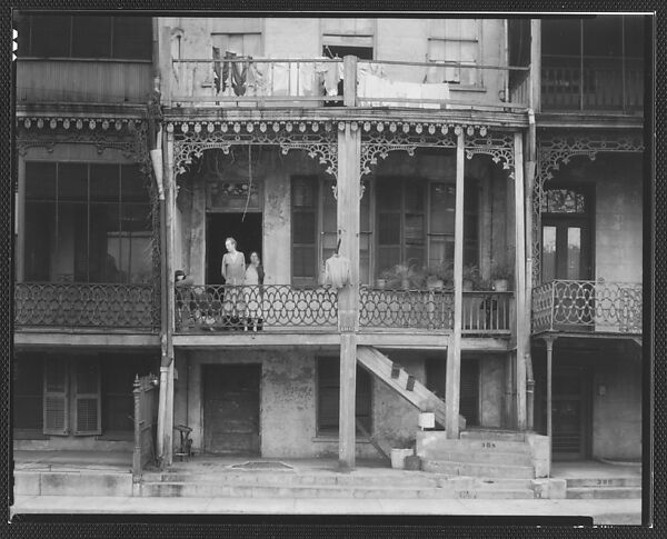 [Back Porch of Balconied House, Mobile, Alabama], Walker Evans (American, St. Louis, Missouri 1903–1975 New Haven, Connecticut), Film negative
