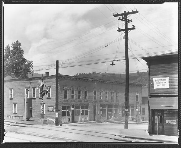 [Main Street, From Across Railroad Tracks, West Virginia], Walker Evans (American, St. Louis, Missouri 1903–1975 New Haven, Connecticut), Film negative 