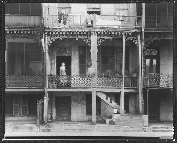 [Back Porch of Balconied House, Mobile, Alabama], Walker Evans (American, St. Louis, Missouri 1903–1975 New Haven, Connecticut), Film negative 