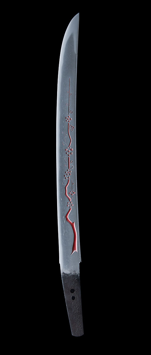 Blade for a Short Sword (Wakizashi), Blade inscribed by Yoshitane (Japanese, active 17th century), Steel, lacquer, Japanese 
