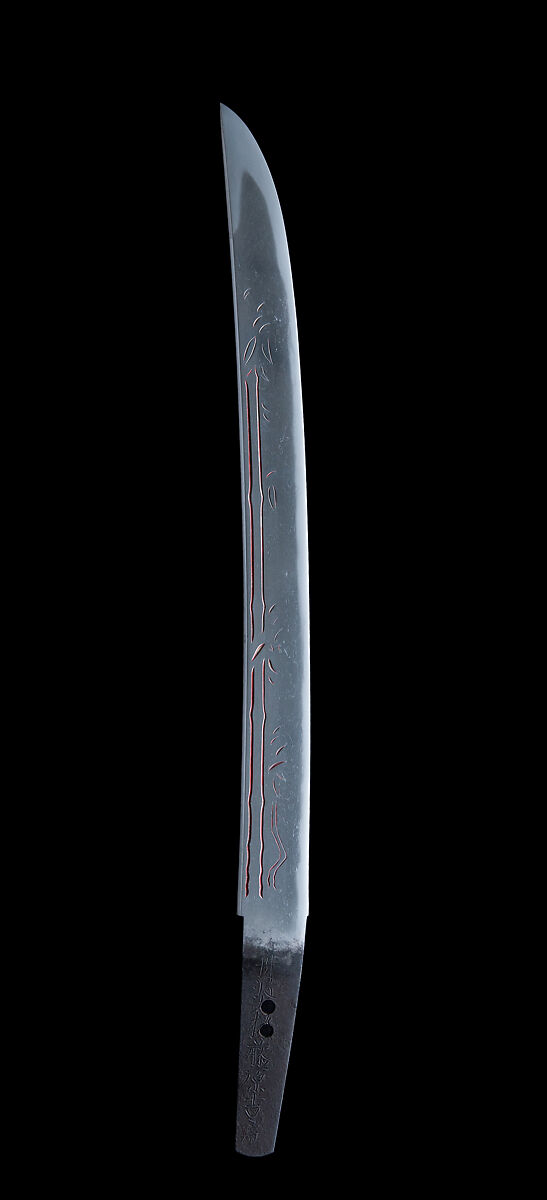 Blade for a Short Sword (Wakizashi), Blade inscribed by Yoshitane (Japanese, active 17th century), Steel, lacquer, Japanese