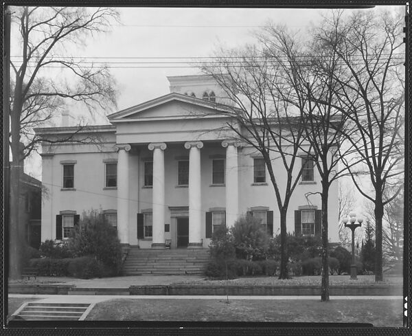 [Greek Revival Building, Executive Mansion, Milledgeville, Georgia], Walker Evans (American, St. Louis, Missouri 1903–1975 New Haven, Connecticut), Film negative 