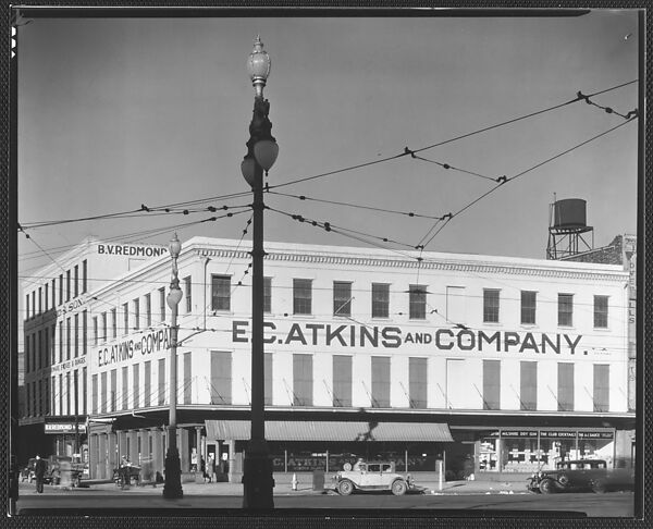 [Canal Street Showing E.C. Atkins and Company Building, New Orleans, Louisiana], Walker Evans (American, St. Louis, Missouri 1903–1975 New Haven, Connecticut), Film negative 