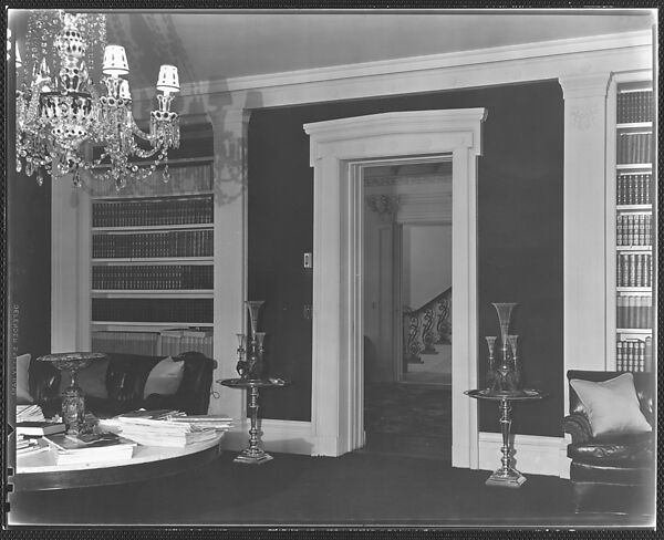 [Living Room Interior, Residence of Gifford Cochran, Croton Falls, New York], Walker Evans (American, St. Louis, Missouri 1903–1975 New Haven, Connecticut), Film negative 