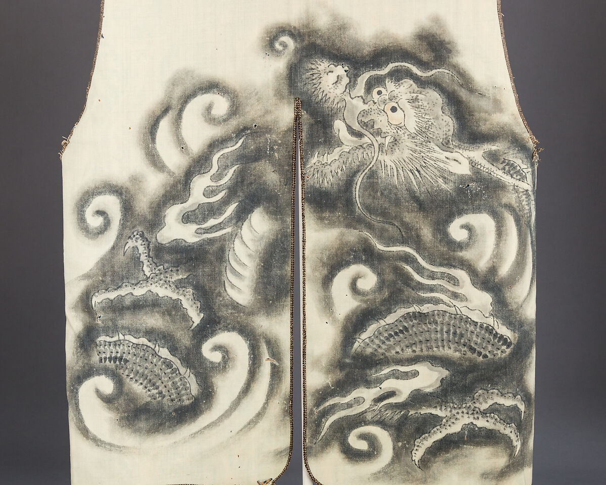 Surcoat (<i>Jinbaori</i>), Silk, cotton, linen, pigments, Japanese