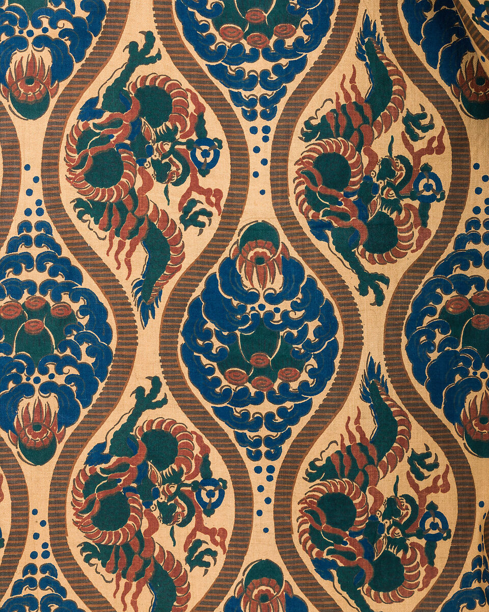 Surcoat (<i>Jinbaori</i>), Silk, cotton, linen, pigments, Japanese