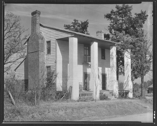 [House with Squared Columns and Rocking Chair on Porch], Walker Evans (American, St. Louis, Missouri 1903–1975 New Haven, Connecticut), Film negative 
