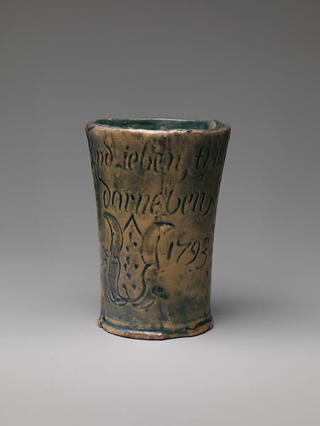 Pennsylvania Drinking Cup of 1793, Henry Chapman Mercer (1856–1930), Earthenware, American