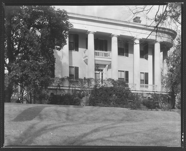 Walker Evans | [Greek Revival House with Doric Capitals and Rounded ...