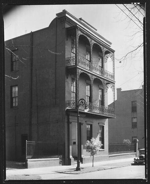 [Cast-Iron Balconied House, New Orleans, Louisiana], Walker Evans (American, St. Louis, Missouri 1903–1975 New Haven, Connecticut), Film negative 
