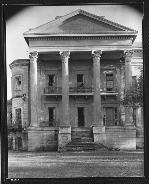 [Belle Grove Plantation House, White Castle, Louisiana], Walker Evans (American, St. Louis, Missouri 1903–1975 New Haven, Connecticut), Film negative 