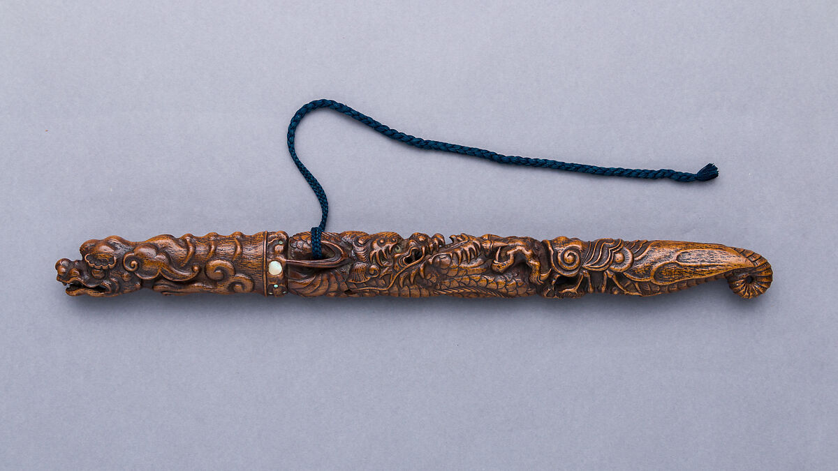 Doctor's Sword (<i>Chatō</i>), Inscribed Yoshiteru (Japanese, active 19th century), Wood, mother-of-pearl, silk, Japanese 