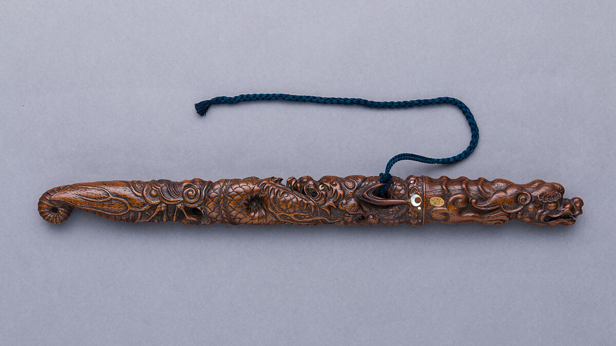 Doctor's Sword (<i>Chatō</i>), Inscribed Yoshiteru (Japanese, active 19th century), Wood, mother-of-pearl, silk, Japanese
