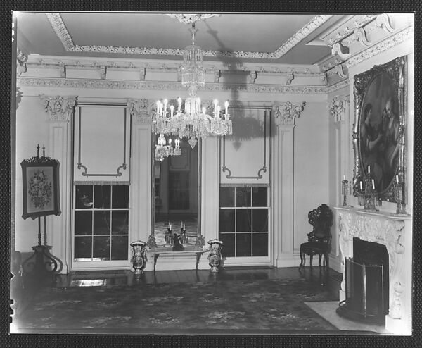 [Ballroom in Residence of Gifford Cochran, Croton Falls, New York], Walker Evans (American, St. Louis, Missouri 1903–1975 New Haven, Connecticut), Film negative 